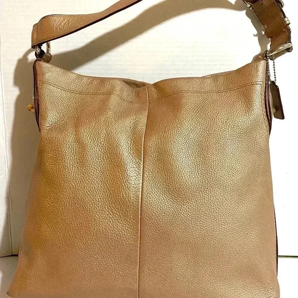 Coach metallic pink